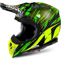 Внедорожный шлем AIROH Aviator 2.2 Threat Green Matt  - motochief.ru интернет-магазин мототехники 